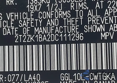 2013 Lexus Rx 350 from USA, damaged, VIN 2T2ZK1BA2DC111296